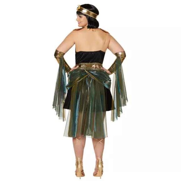GENUINE 5PC CALIFORNIA CLOSETS CLEOPATRA DELUXE WOMEN'S COSTUME XS - Picture 3 of 6